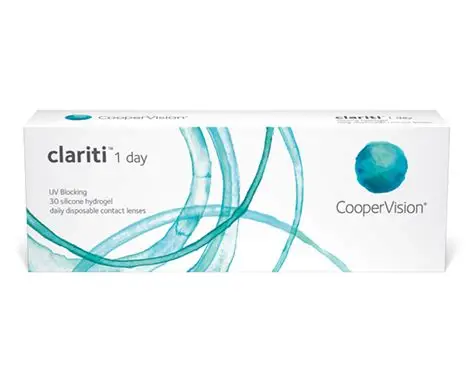 Caja original de lentes de contacto clariti 1 day CooperVision